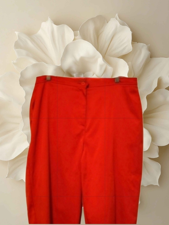 C B Collections Pants - Orange Capri Pants